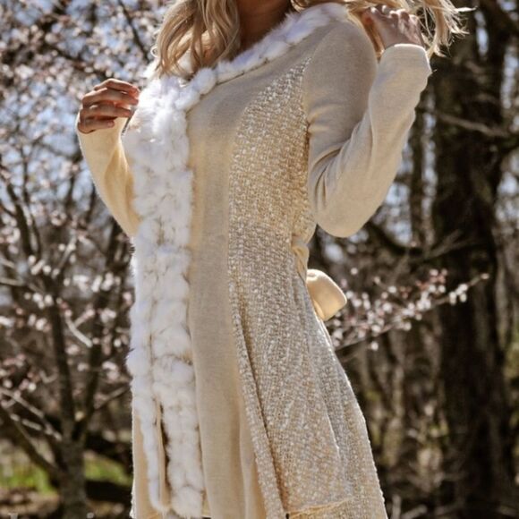 ‎Handmade Fur Detailed Cardigan - Picture 4 of 16